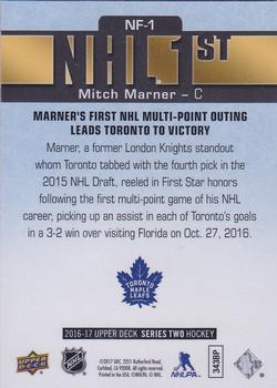 2016-17 Upper Deck - NHL Firsts #NF-1 Mitch Marner Back