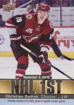 2016-17 Upper Deck - NHL Firsts #NF-5 Christian Dvorak Front