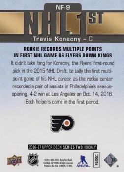2016-17 Upper Deck - NHL Firsts #NF-9 Travis Konecny Back