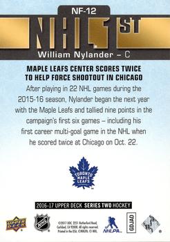 2016-17 Upper Deck - NHL Firsts #NF-12 William Nylander Back