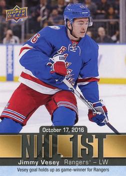 2016-17 Upper Deck - NHL Firsts #NF-20 Jimmy Vesey Front