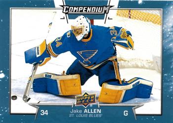 2017-18 Upper Deck Compendium - Blue #221 Jake Allen Front