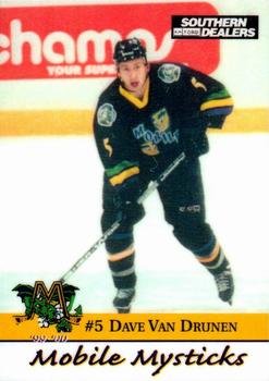 1999-00 Roox Mobile Mysticks (ECHL) #2 David Van Drunen Front