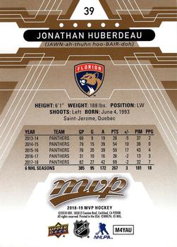 2018-19 Upper Deck MVP #39 Jonathan Huberdeau Back