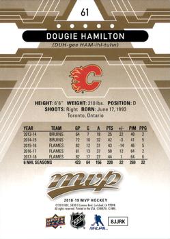 2018-19 Upper Deck MVP #61 Dougie Hamilton Back