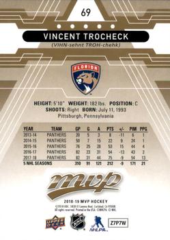 2018-19 Upper Deck MVP #69 Vincent Trocheck Back