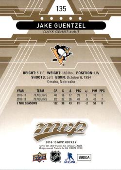 2018-19 Upper Deck MVP #135 Jake Guentzel Back