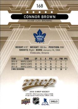 2018-19 Upper Deck MVP #168 Connor Brown Back