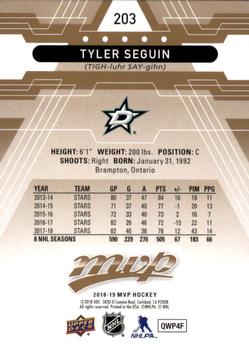2018-19 Upper Deck MVP #203 Tyler Seguin Back