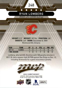 2018-19 Upper Deck MVP #248 Ryan Lomberg Back