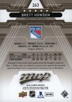 2018-19 Upper Deck MVP #263 Brett Howden Back