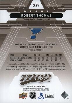 2018-19 Upper Deck MVP #269 Robert Thomas Back
