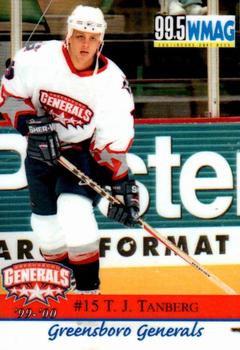 1999-00 Roox Greensboro Generals (ECHL) #6 T.J. Tanberg Front