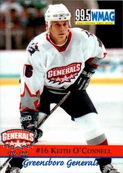1999-00 Roox Greensboro Generals (ECHL) #7 Keith O'Connell Front