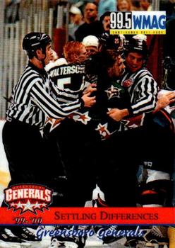 1999-00 Roox Greensboro Generals (ECHL) #24 Settling Differences Front