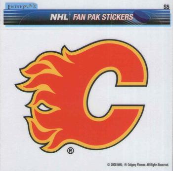 2007-08 Enterplay Fun Pak Player Standees - Team Decal-Sticker #S5 Calgary Flames Front