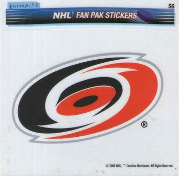 2007-08 Enterplay Fun Pak Player Standees - Team Decal-Sticker #S6 Carolina Hurricanes Front