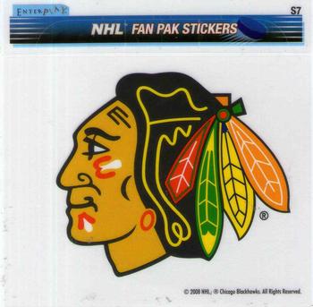 2007-08 Enterplay Fun Pak Player Standees - Team Decal-Sticker #S7 Chicago Blackhawks Front