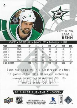2017-18 SP Authentic - Limited Red #4 Jamie Benn Back