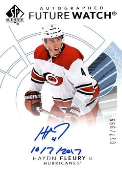 2017-18 SP Authentic - Autographed Future Watch Inscribed #148 Haydn Fleury Front