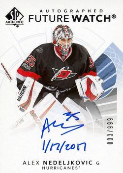 2017-18 SP Authentic - Autographed Future Watch Inscribed #181 Alex Nedeljkovic Front