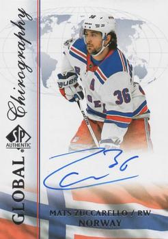 2017-18 SP Authentic - Global Chirography #NOR-AW Mats Zuccarello Front