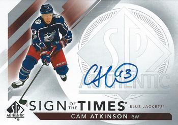 2017-18 SP Authentic - Sign of the Times #SOTT-CA Cam Atkinson Front