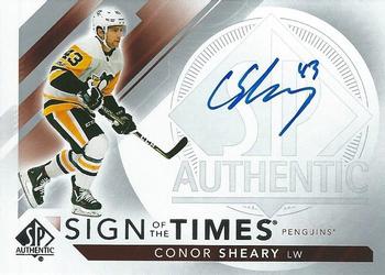 2017-18 SP Authentic - Sign of the Times #SOTT-CS Conor Sheary Front