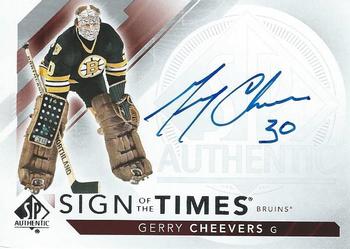 2017-18 SP Authentic - Sign of the Times #SOTT-GC Gerry Cheevers Front
