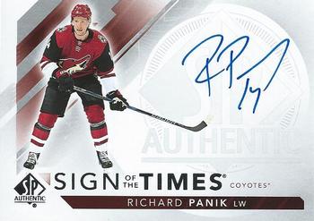 2017-18 SP Authentic - Sign of the Times #SOTT-RP Richard Panik Front