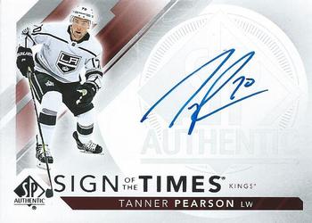 2017-18 SP Authentic - Sign of the Times #SOTT-TP Tanner Pearson Front