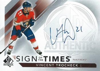 2017-18 SP Authentic - Sign of the Times #SOTT-VT Vincent Trocheck Front