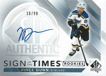 2017-18 SP Authentic - Sign of the Times Rookies #SOTR-VD Vince Dunn Front
