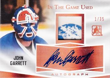 2017-18 Leaf In The Game Used - In The Game Used Auto #GUA-JG1 John Garrett Front