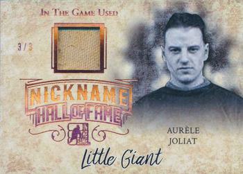 2017-18 Leaf In The Game Used - The Nickname Hall of Fame #NHF-04 Aurèle Joliat Front