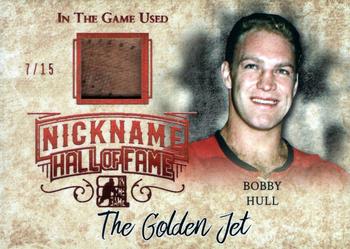 2017-18 Leaf In The Game Used - The Nickname Hall of Fame #NHF-06 Bobby Hull Front