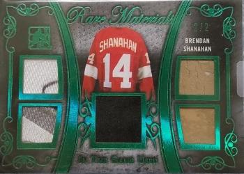 2017-18 Leaf In The Game Used - Rare Materials Green #RM-02 Brendan Shanahan Front