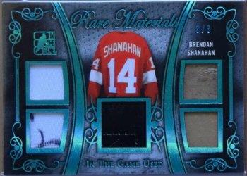 2017-18 Leaf In The Game Used - Rare Materials Blue #RM-02 Brendan Shanahan Front