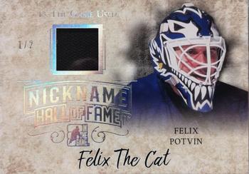 2017-18 Leaf In The Game Used - The Nickname Hall of Fame Silver #NHF-15 Felix Potvin Front