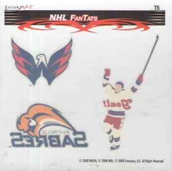 2007-08 Enterplay Fun Pak Player Standees - FanTats #T5 NHL Tattoo Front