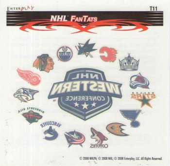 2007-08 Enterplay Fun Pak Player Standees - FanTats #T11 NHL Western Conference Front