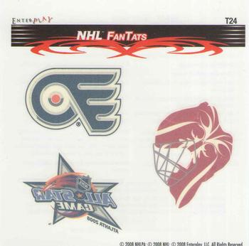 2007-08 Enterplay Fun Pak Player Standees - FanTats #T24 NHL Tattoo Front