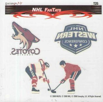 2007-08 Enterplay Fun Pak Player Standees - FanTats #T25 NHL Tattoo Front