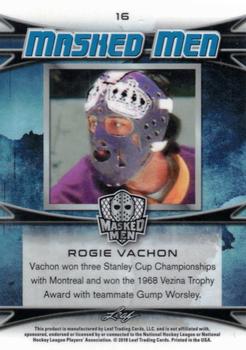2017-18 Leaf Masked Men - Metal Masked Men #16 Rogie Vachon Back