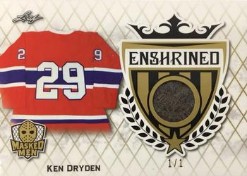 2017-18 Leaf Masked Men - Enshrined Gold #E-19 Ken Dryden Front