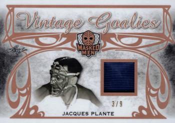 2017-18 Leaf Masked Men - Vintage Goalies #VG-08 Jacques Plante Front