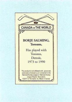 2011-12 In The Game Canada vs. The World - 100 Years of Hockey Card Collecting #12 Borje Salming Back