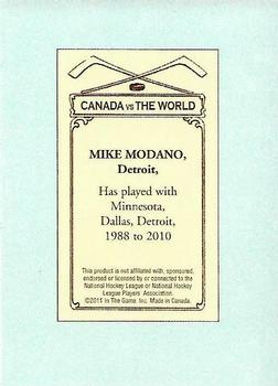 2011-12 In The Game Canada vs. The World - 100 Years of Hockey Card Collecting #88 Mike Modano Back