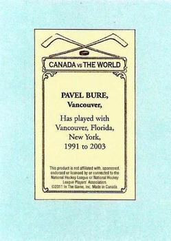 2011-12 In The Game Canada vs. The World - 100 Years of Hockey Card Collecting #95 Pavel Bure Back