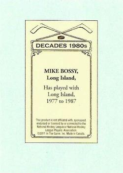 2010-11 In The Game Decades 1980s - 100 Years of Hockey Card Collecting #22 Mike Bossy Back